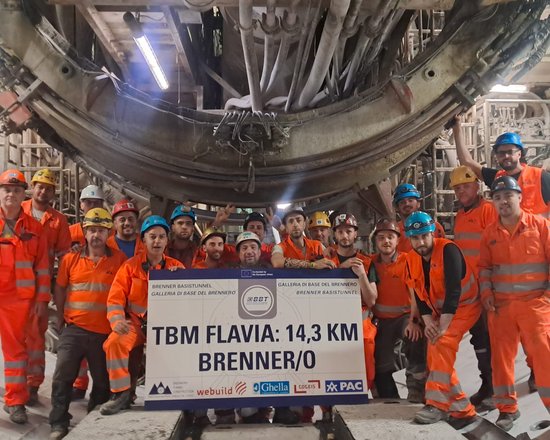 Flavia erreicht den Brenner: Die letzte italienische TBM des BBT-Projekts ist an ihrem Ziel angelangt