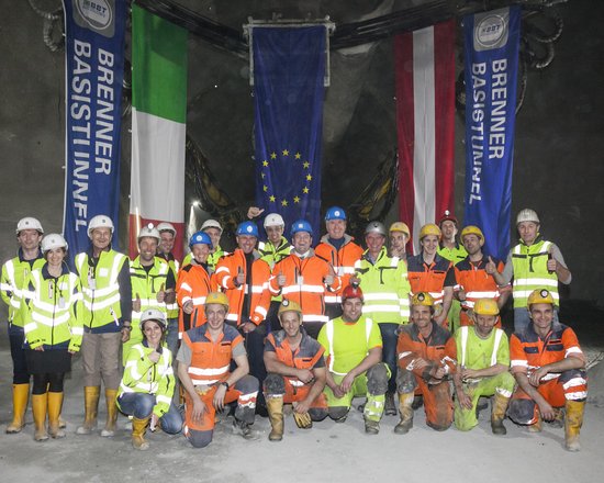 Infrastrukturminister Norbert Hofer besucht den Brenner Basistunnel