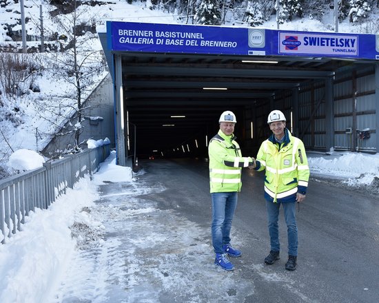 Hochstegen: after the Isarco River Underpass, another construction lot of the Brenner Base Tunnel is completed before Christmas 2023