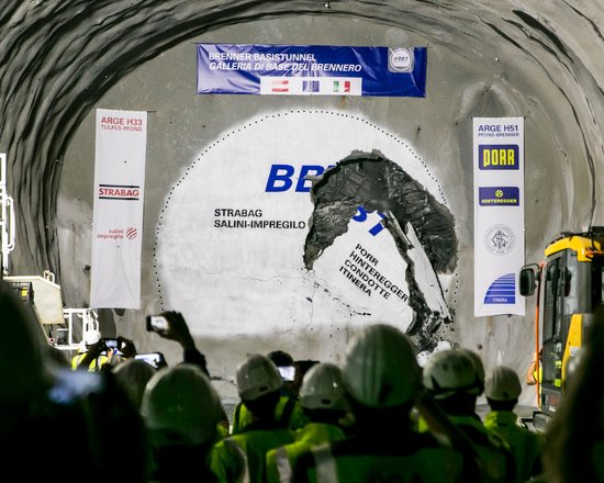 Exploratory tunnel breakthrough successful