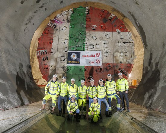 Auch TBM Lilia hat ihre ersten 1.000 Meter Tunnel ausgebrochen und setzt ihre Reise Richtung Süden fort