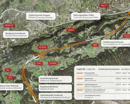 Der Inntaltunnel wird untertunnelt – Sperre vorgesehen