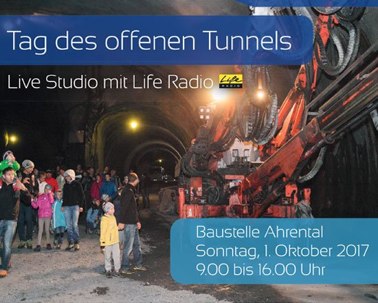 Tag des offenen Tunnels im Ahrental am 01.10.2017