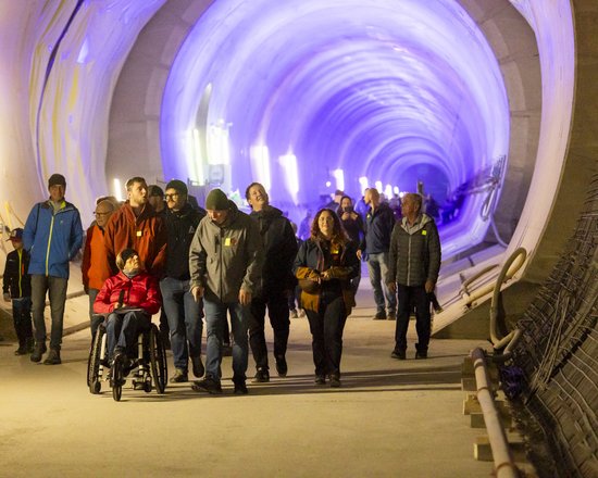Großes Interesse beim „Tag des offenen Tunnels” auf der BBT-Baustelle Sillschlucht bei Innsbruck
