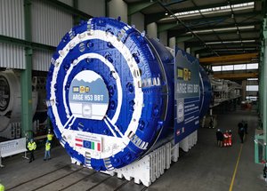 Factory acceptance test of the TBM Wilma at the Herrenknecht plant in Schwanau, Germany Factory acceptance test of the TBM Wilma at the Herrenknecht plant in Schwanau, Germany