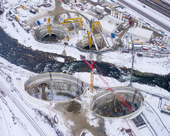 Isarco River Underpass construction site: ground freezing for the first main tube has begun