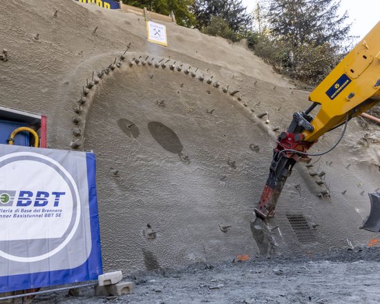 Sillschlucht - Tunnelanstich am künftigen Nordportal