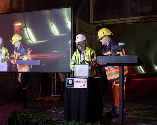 Tunnelanschlag beim BBT-Baulos „H41 Sillschlucht-Pfons"