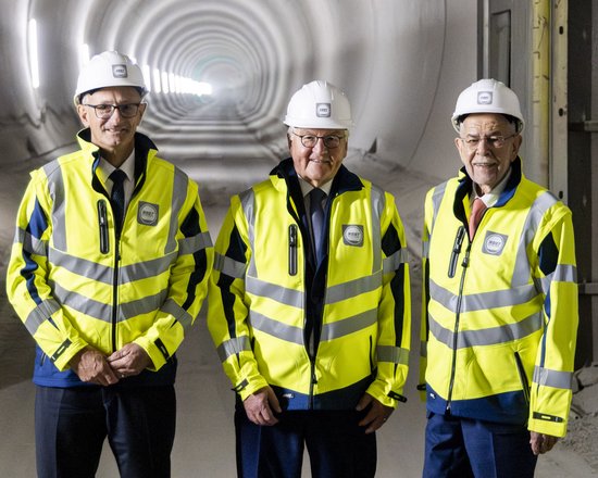 Besuch der Bundespräsidenten Steinmeier und Van der Bellen beim Brenner Basistunnel