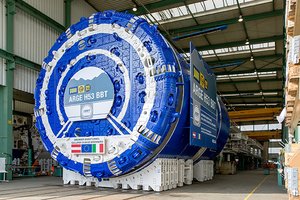 Offizielle Abnahme der Tunnelbohrmaschine „Wilma“ für das Baulos H53 Pfons-Brenner am 7. März 2024, © Herrenknecht AG