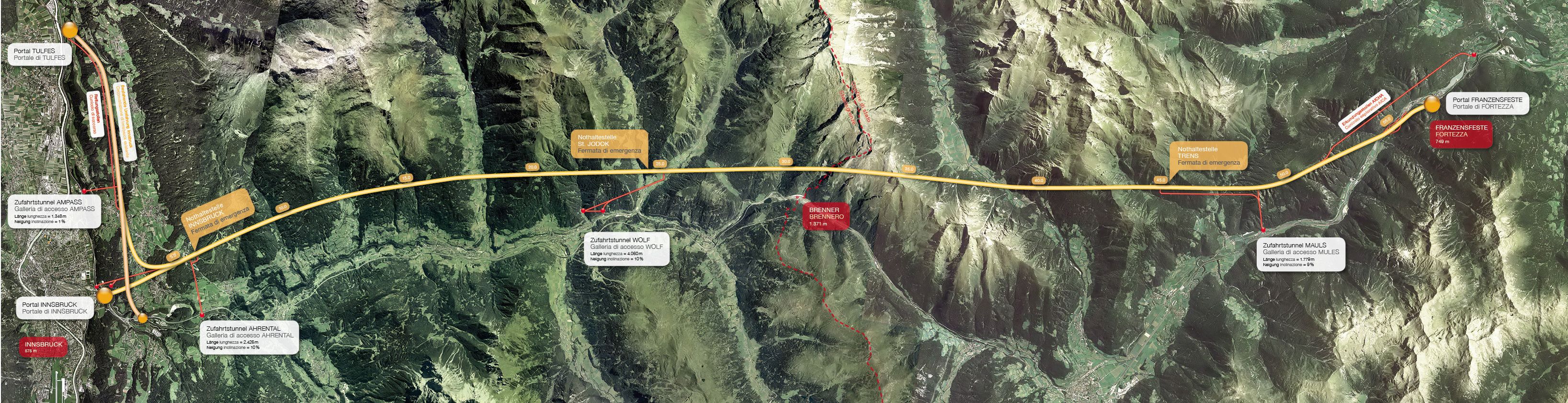 Brenner Basistunnel Karte | Karte