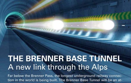 The Brenner Base Tunnel - a new link through the Alps