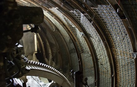 TBM im Erkundungsstollen Ahrental-Pfons