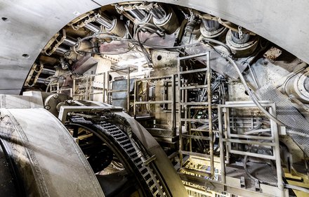 Inside view of the TBM “Flavia”