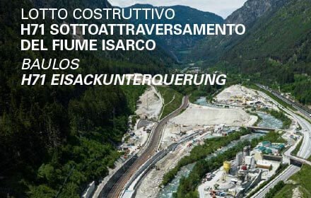 Area di progetto Sottoattraversamento del fiume Isarco