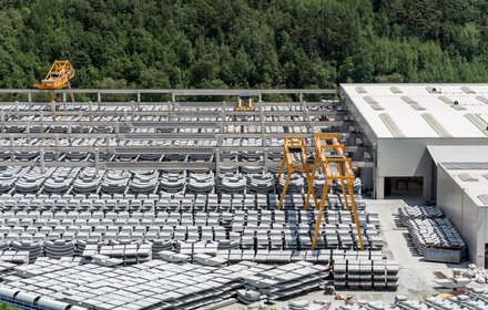Tübbing production plant at Hinterrigger