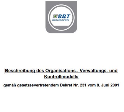 Organisations-, Verwaltungs- und Kontrollmodell