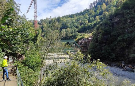 Baulos H21 Sillschlucht: Zukünftiger Wanderweg zwischen dem Nordportal des Brennerbasistunnels und der Sillschlucht