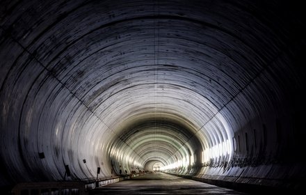 Mules construction site: main tunnel